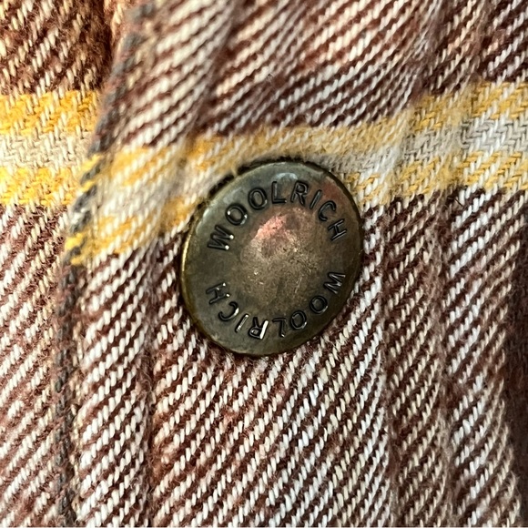 Woolrich Men’s Long Sleeve Snap Closure Shirt Jacket Size XL Plaid British Tan - Picture 9 of 10